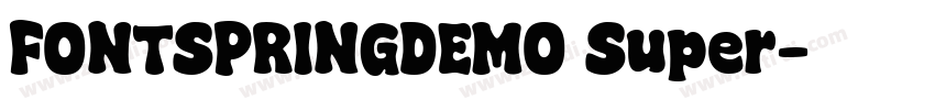 FONTSPRINGDEMO Super字体转换